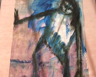 Mixed-media work on paper by Vadna S. Gardner