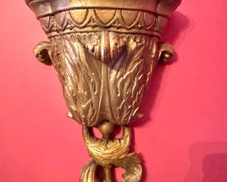 Gilded Neoclassical Style Plaster Wall Bracket - Merchandise Mart