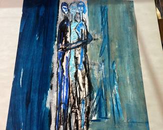 Mixed-media work on paper by Vadna S. Gardner