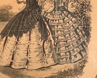 Mid-19th-century French fashion plate - Le Follet