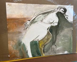 Mixed-media work on paper by Vadna S. Gardner