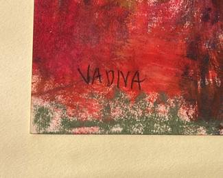 Mixed-media work on paper by Vadna S. Gardner