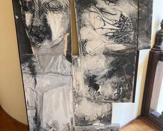 Large Modular Multi-Panel Figurative Assemblage