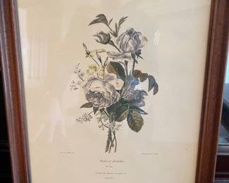 Plate No. 124, titled "Roses et Miosotis