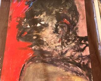 Mixed-media work on paper by Vadna S. Gardner