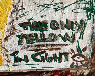 Arto Tuomenoksa "The Only Yellow in Sight" Painting