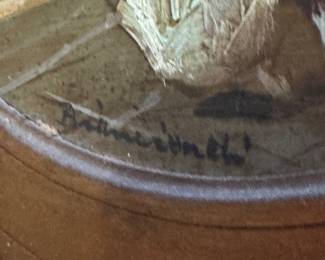 Framed Oil Painting by A. Cunningham