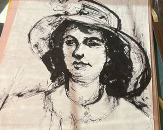 Mixed-media work on paper by Vadna S. Gardner