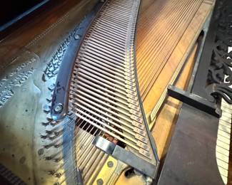 Steinway & Sons Rococo Victorian Brazilian Rosewood Grand Piano