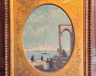 Artlore Gallery Label for Original Oil Painting by Biancardi