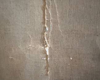 Monumental Early 20th Century Oil Painting – Missionary Scene (59w x 101h)