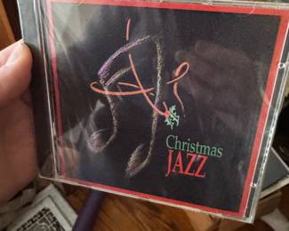 Christmas Jazz Music CD with Colorful Cover Art
