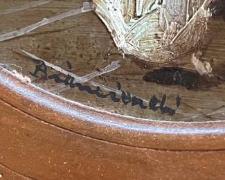 18th Century Style Venetian "Veduta" Original Oil Painting by Biancardi