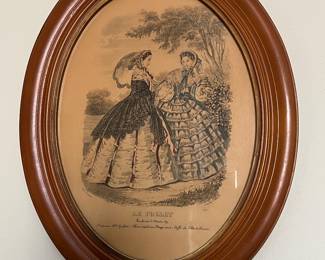 Mid-19th-century French fashion plate - Le Follet