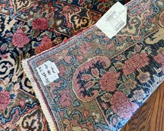 Authentic Hand-Knotted Persian Sarouk Runner – Wool on Cotton Foundation