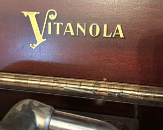 Vintage Vitanola Phonograph Cabinet, Wind Up Talking Machine, 1920s Record Player
