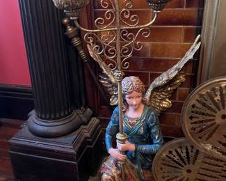 Angelic floor candelabra or torchère