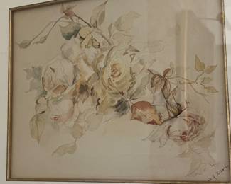 Summer Roses in Cream - M. G. Roberts