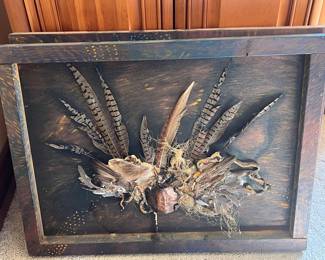 Mixed-media relief assemblage