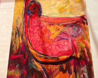 Mixed-media work on paper by Vadna S. Gardner