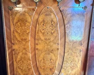 $4500 - American Empire / Classical Revival Burl Walnut Hall Tree
