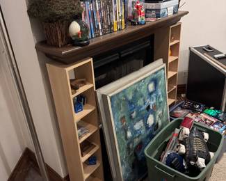 Contemporary Wooden Media Console with Integrated Storage