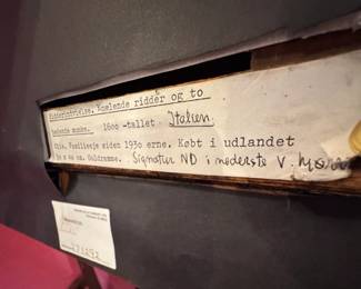 Italian Baroque Oil Painting — Knighting Ceremony with Praying Monks