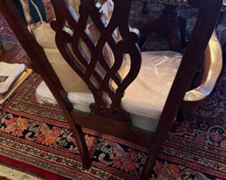 Chippendale Style Mahogany Dining Chair with Decorative Backrest