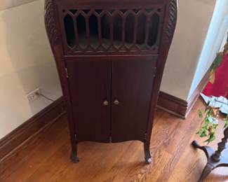 Antique Vitanola Floor Gramophone – Mahogany Talking Machine Cabinet