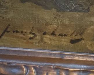 Frantz Charlet Oil Painting - Belgian Impressionist - Dutch Children in Volendam