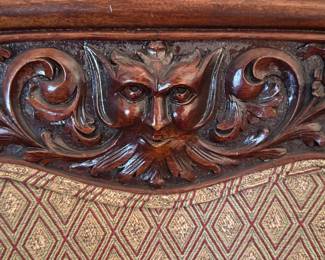 Renaissance Revival / Victorian Barrel Armchair