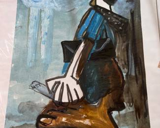 Mixed-media work on paper by Vadna S. Gardner