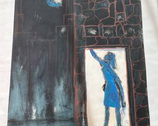 Mixed-media work on paper by Vadna S. Gardner