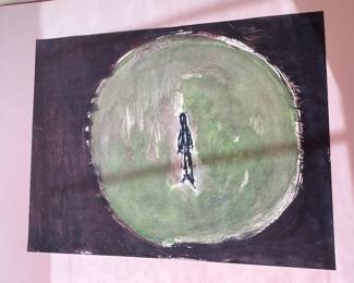 Mixed-media work on paper by Vadna S. Gardner