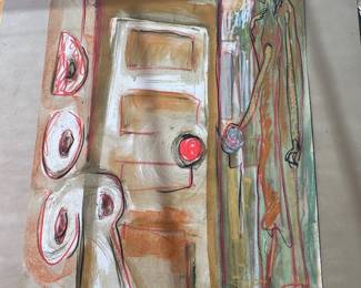 Mixed-media work on paper by Vadna S. Gardner