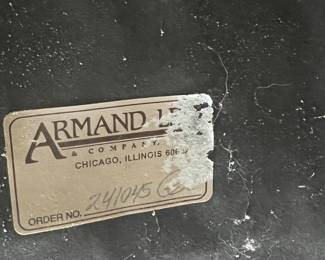 framing label from Armand Lee & Company