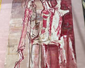 Mixed-media work on paper by Vadna S. Gardner