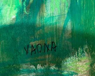 Mixed-media work on paper by Vadna S. Gardner