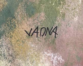 Mixed-media work on paper by Vadna S. Gardner