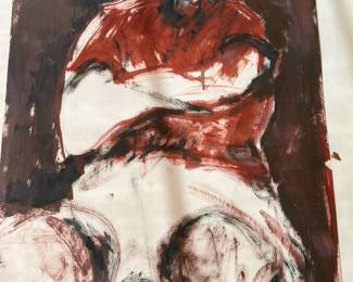 Mixed-media work on paper by Vadna S. Gardner