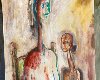 Mixed-media work on paper by Vadna S. Gardner