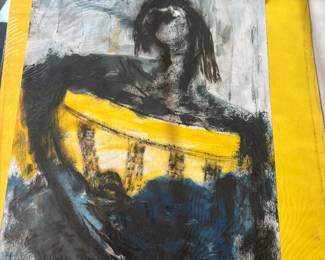 Mixed-media work on paper by Vadna S. Gardner