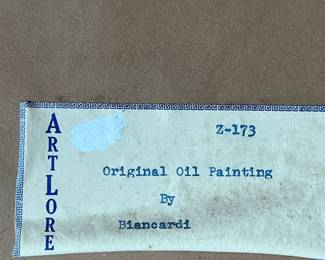 Original Oil Painting by Biancardi
