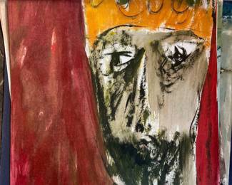 Mixed-media work on paper by Vadna S. Gardner