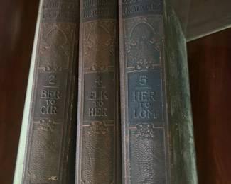 Collier's New Encyclopedia Partial Set Vol 2, 4, 5 Embossed Binding