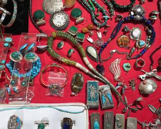 Assorted Turquoise jewelry 