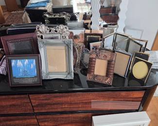 Picture frames and bedroom set