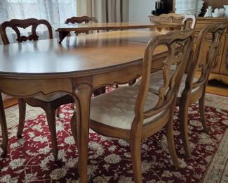 Antique table and chairs
