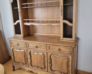 ANTIQUE buffet and hutch