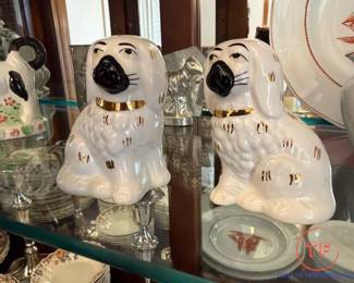 Vintage Staffordshire Salt and Pepper Shakers